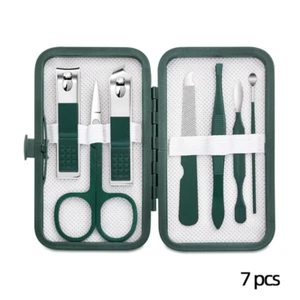 Stainless Steel Nail Clipper Set Grooming Tool Set with Portable Case Manicure - Picture 1 of 16