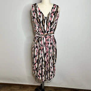 Nine & Co Dress Womens Size 2 Coral String Tie Waist Sleeveless Sundress NWT - Picture 1 of 10