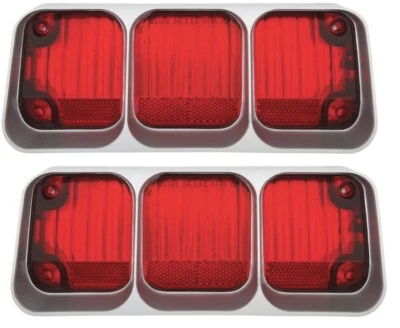 Juego de lentes de lámpara trasera superior RestoParts para Oldsmobile Cutlass 1972/442 excepto vagón Foto 1 de 4