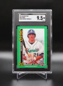 MIKE TROUT 2010 Cedar Rapids Kernels RC MiLB Green Insert SGC 9.5 Mint + Pop 1 - Picture 1 of 2