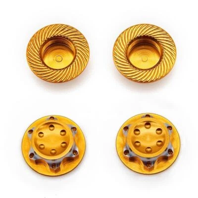 4PCS Metal Wheel Hub Cover Antidust Cover hex Nut Adapter For 1/8 RC Model car - Image 1 of 4