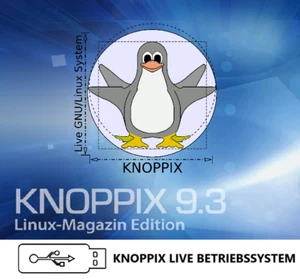 KNOPPIX LINUX LIVE BETRIEBSSYSTEM 9.3 DATENRETTUNG 64-BIT IM USB STICK FORMAT! - Bild 1 von 1