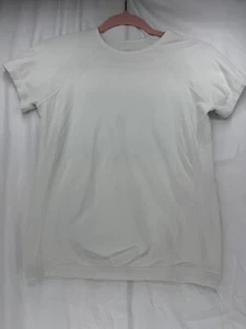 Athleta Girl Size L, 12 L White Power Up Seamless Sport Length Tee Top Nylon - Picture 1 of 11