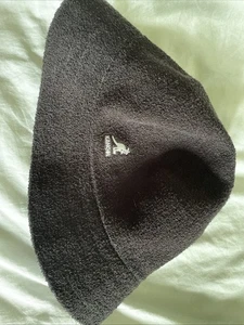 Kangol Black Bucket Hat 90s Genuine Festival Rave Oasis, Size M - Picture 1 of 4