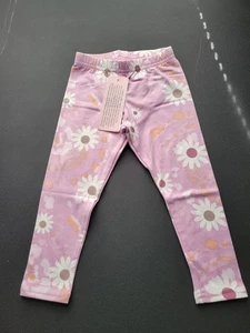 Leggings Dot Dot Smile para niña 2T niño pequeño púrpura margarita cómodos elásticos nuevos con etiquetas - Imagen 1 de 1