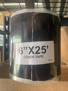 MH 6X25' BLK CURED COVER TAPE, 08MHLAT625 - Picture 1 of 2
