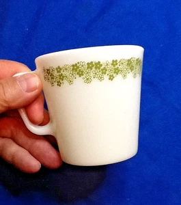 PYREX 'CRAZY DAISY' COFFEE MUG, MILK GLASS 042524C - Picture 1 of 7