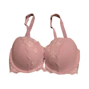 Victoria's Secret Dream Angels Push-Up Bra Pink Lace 34D Sexy Lingerie - Picture 1 of 8