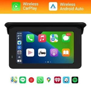 Wireless Carplay & Android Auto Motorrad GPS kabelgebunden gesteuerter Touchscreen - Bild 1 von 9