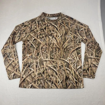 Ducks Unlimited Performance Shirt Mossy Oak Shadow Grass Blades Camo Size XLarge - Image 1 of 4