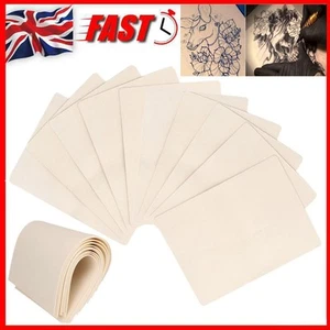 Set of 10 Tattoo Practice Fake Skin Blank Sheets Tattooing Training Tools UK - Picture 1 of 11