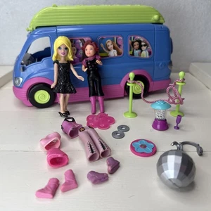Polly Pocket Party Bus Rock Roll Van con Polly Pocket Dolls - Imagen 1 de 8