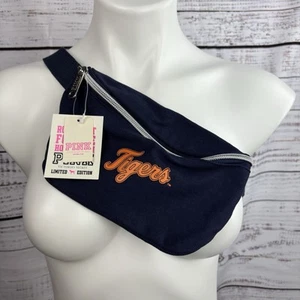 VICTORIA’S SECRET PINK MLB Orange/Blue DETROIT TIGERS COTTON FANNY PACK BELT BAG - Picture 1 of 9