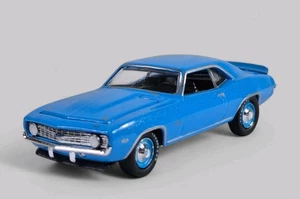 1969 CHEVY CAMARO ZL- 1 Diorama Collectible DieCast Model Car 1:64 Blue LOOSE - Picture 1 of 8