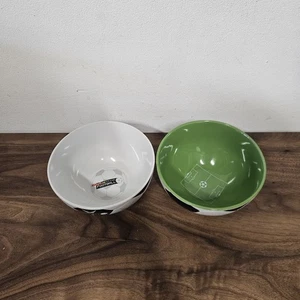 2 Kelloggs Football Bowls Cereal 2002 Ceramic Kellogg's Retro Vintage  - Picture 1 of 9