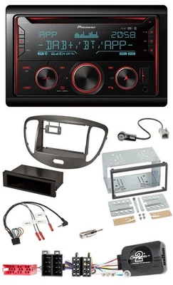 Pioneer 2DIN DAB Lenkrad Bluetooth USB CD Autoradio für Hyundai i10 2009-13 dunk - Bild 1 von 4