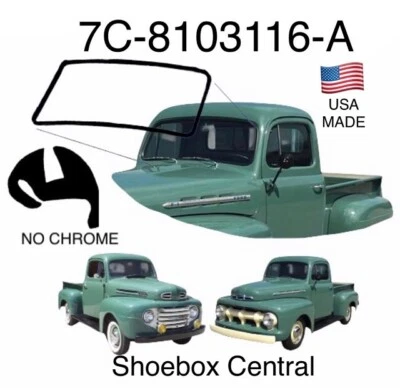 1948-1952 FORD Pickup Truck Plain Windshield Rubber Seal Weatherstripping  - Image 1 of 2