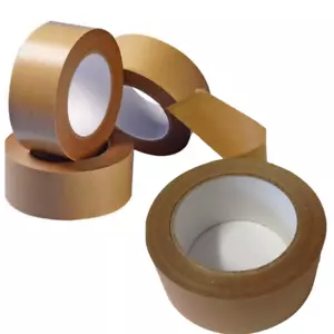 PAPIERVERPACKUNGSBAND 50 MMX50M ÖKO-BUDGET BRAUN KRAFT PAKETBOX VERPACKUNG - Bild 1 von 4