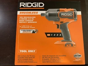 Llave de impacto de alto par sin escobillas de 3/4" 18 V 4 modos RIDGID R86312B solo herramienta - Imagen 1 de 3