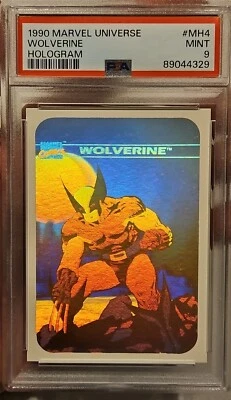1990 Impel Marvel Universe WOLVERINE Hologram #MH4 PSA 9 MINT - Image 1 of 2