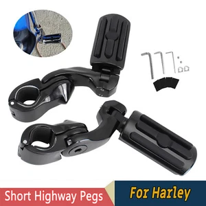 1-1/4"Angled Adjustable Short Highway Pegs W/Mount For Harley Street Rod XG750A - Picture 1 of 10