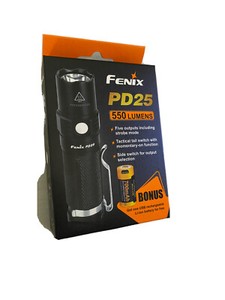 Fenix PD25 Mini Tactical Flashlight 550 Lumens New in Box