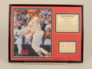 RARE 1998 MLB Mark McGwire 70 HOME RUN SEASON Matted & Framed Tribute Plaque - Picture 1 of 3