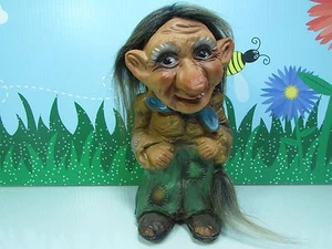 MUJER con COLA - Muñeca Krage Troll de 9" - Hecha en Noruega - Súper Rara - Imagen 1 de 6
