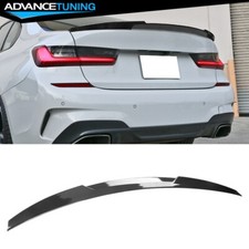 For 19-23 BMW 3-Series G20 Sedan M4 Style Carbon Fiber Print Trunk Spoiler ABS