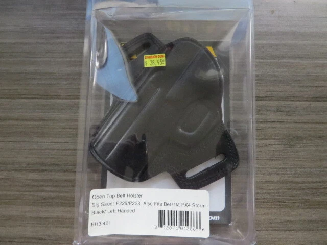 Tagua Open Top Belt Holster for Sig Sauer P229/P228,Beretta PX4 Storm Black LH - Image 1 of 1