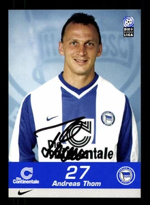 Tarjeta de autógrafo Andreas Thom Hertha BSC 1999-00 original firmada + A 157294 - Imagen 1 de 2