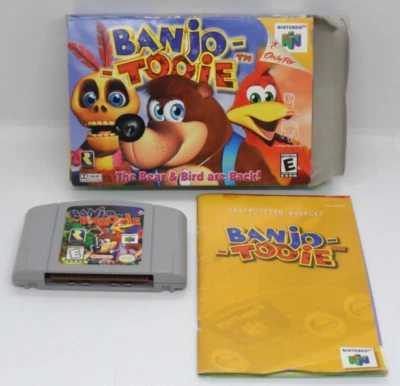 Complete ~ Banjo-Tooie (Nintendo 64, 2000) N64 cib w/ sleeve - Image 1 of 4