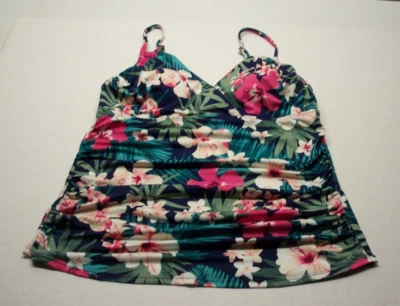 Merona Floral Tankini Swimsuit Top size XL - Image 1 of 4