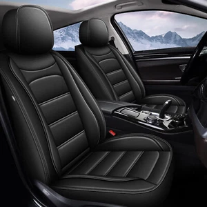 Front Row Car 2-Seat Cover For GMC Yukon 2007-2023 Luxury Leather Protector 2Pcs - Picture 1 of 7
