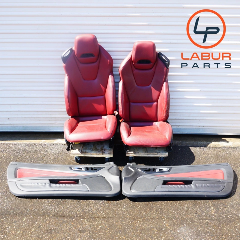 Juego de paneles de puerta y asiento delantero derecho e izquierdo mercedes clase slk r172 12-16 rojo BX358 Foto 1 de 4