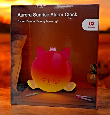 Wake up Light Sunrise Alarm Clock for Kids, Bedroom, Full Screen with Sunrise - Image 1 of 4