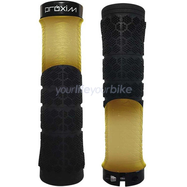 PROLOGO X-SHRED MANIGLIE 116g ERGO CPC SILICONE MANIGLIE A VITE BICI TRASPARENTE - Immagine 1 di 1