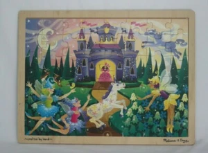 Melissa and Doug Fairy Fantasy Wooden Framed Jigsaw Puzzle Ages 4 and Up 48 Pc - Picture 1 of 5