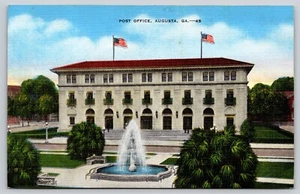 Lino fuente para oficina de correos Augusta Georgia USPS - Imagen 1 de 2