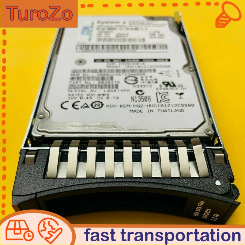 IBM / LENOVO 1.2TB 6Gbps 10K SAS 2.5" Hard Disk Drive 00AD075 00AD079 00AD076 - Image 1 of 3