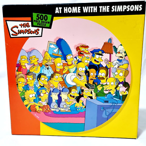The Simpsons 500 Piece Jigsaw Puzzle At Home with the Simpsons 2005 Blue Opal