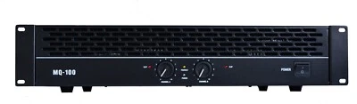 PA Profi-Endstufe 2x 180 watt -- 360  Watt RMS Ground Lift    MQ 100 mit Lüfter - Bild 1 von 3