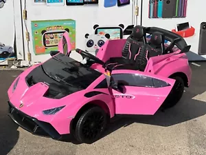 12V Lamborghini STO Ride-On Car for Kids Electric Ride On Toy w/ Remote Control - Picture 1 of 51