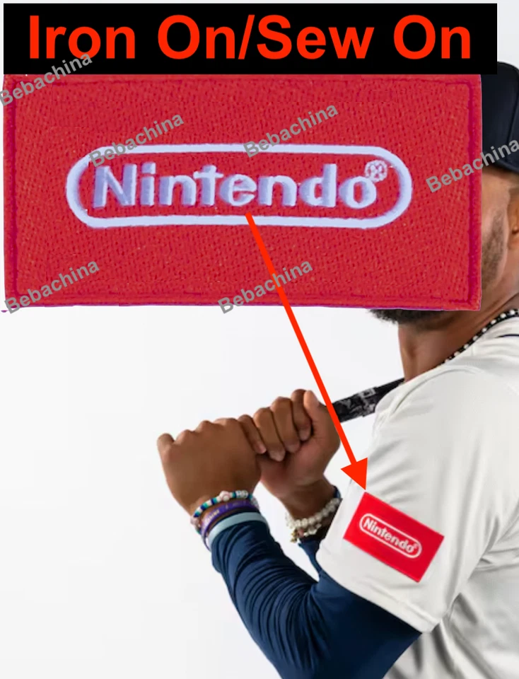 Nintendo Patch Seattle Mariners Ad PATCH Home Baseball Jersey Patch EMBROIDERED - Image 1 of 1