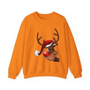 Festive Holiday Reindeer Crewneck Sweatshirt - Picture 1 of 131