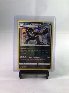 Pokemon Galarian Obstagoon Holo Rare 037/073 Champions Path - Picture 1 of 2