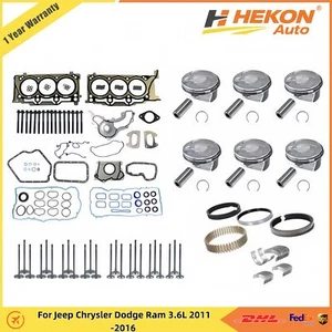 Engine Rebuild Kit Gasket Kit Bearing For Jeep Chrysler Dodge Ram 3.6L 2011-2016 - Picture 1 of 7