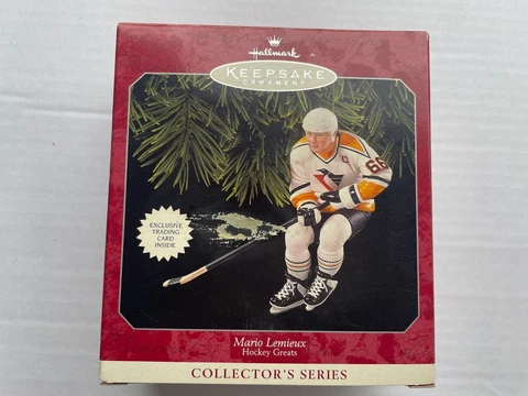 NHL PITTSBURGH MARIO LEMIEUX 1998  WITH CARD  HALLMARK ORNAMENT Cover