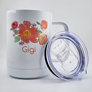 15 Unzen Edelstahl Vakuum Isoliert Kaffee Reise Becher Becher Gigi Blumen - Bild 1 von 12