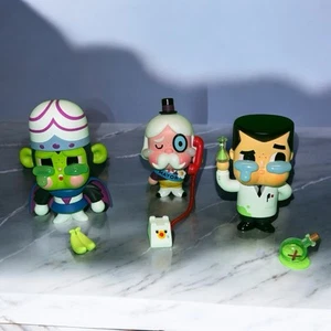 Pop Mart Powerpuff Girls Cry Baby Set – Mojo Jojo Mayor Professor + Cards HTF - Picture 1 of 11